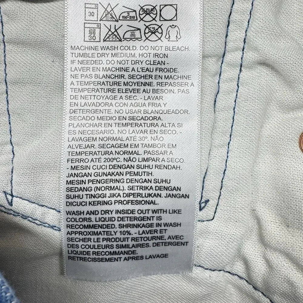 VTG Levi’s Rare Tag Misprint White Oak Series Denim Collector 1032 Made In Mexic